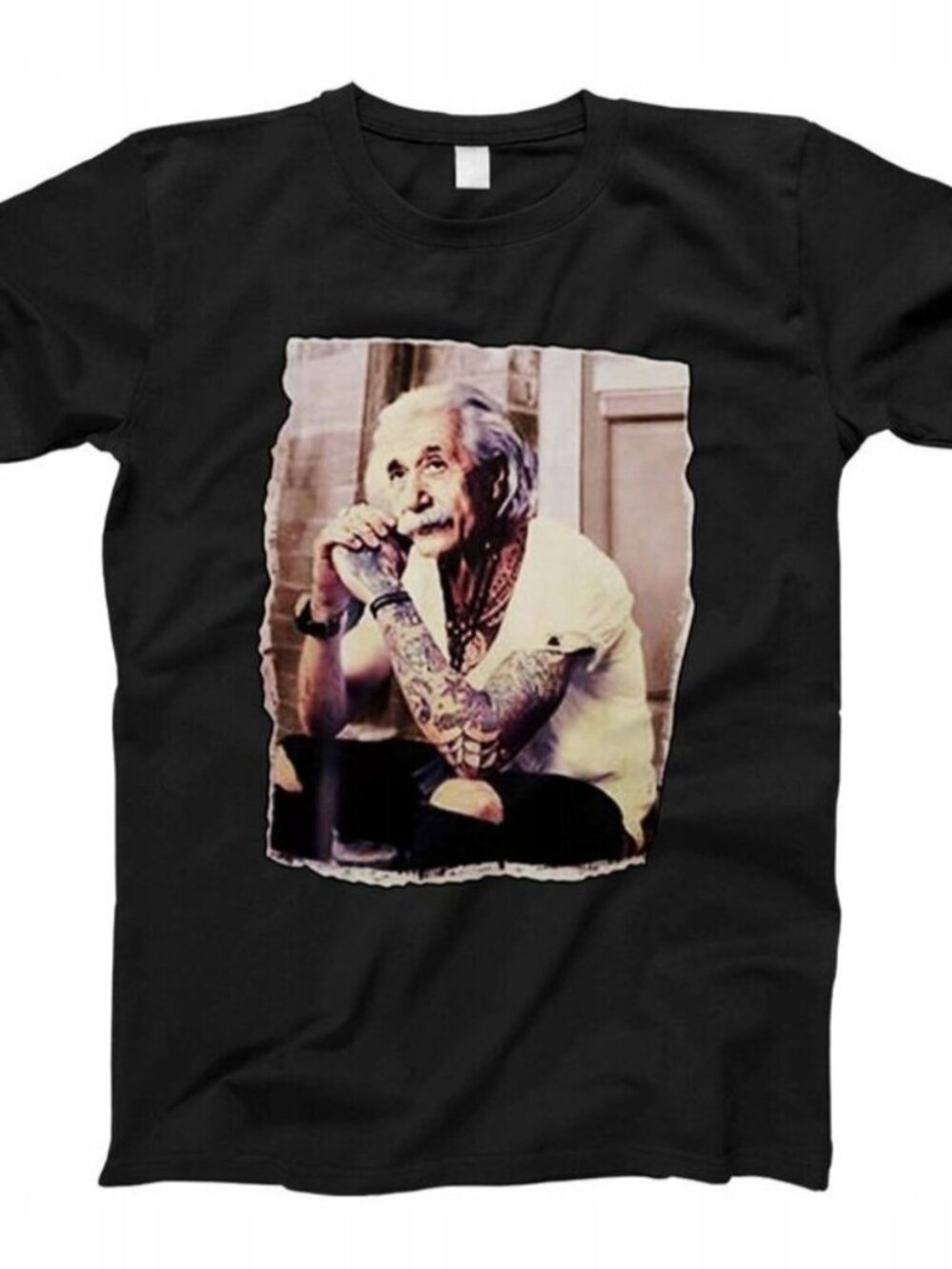 Albert Einstein T-Shirt Tattoo Fresh Funny Meme Graphic Retro Casual